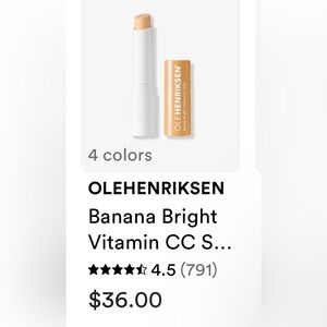 NEW! Ole Henriksen Banana Bright CC Stick for Dark Circles in Banana